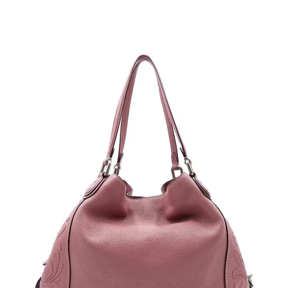 Edie Shoulder Bag with Tea Rose Tooling Mauve